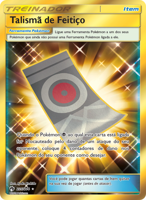 Talismã de Feitiço 235 — Trovões Perdidos (Portuguese Pokémon TCG card)