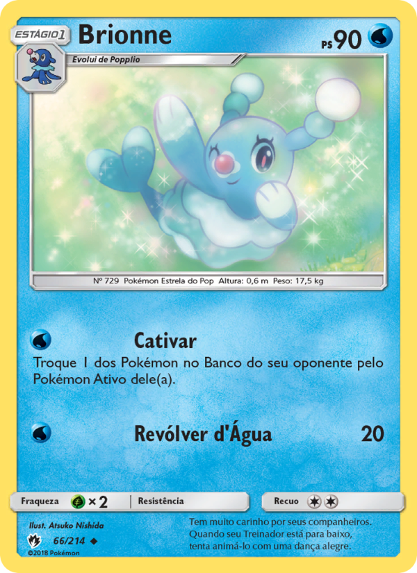 Brionne 66 — Trovões Perdidos (Portuguese Pokémon TCG card)