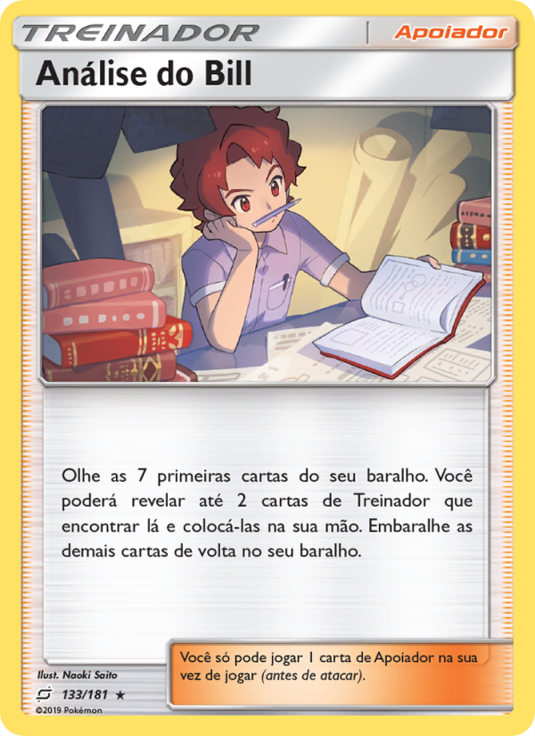 Análise do Bill 133 — União de Aliados (Portuguese Pokémon TCG card)