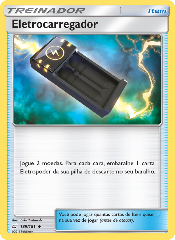 Eletrocarregador 139 — União de Aliados (Portuguese Pokémon TCG card)