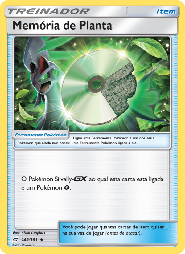 Memória de Planta 143 — União de Aliados (Portuguese Pokémon TCG card)