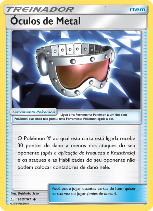 Óculos de Metal 148 — União de Aliados (Portuguese Pokémon TCG card)
