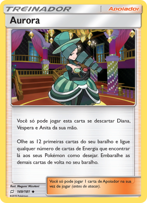 Aurora 149 — União de Aliados (Portuguese Pokémon TCG card)