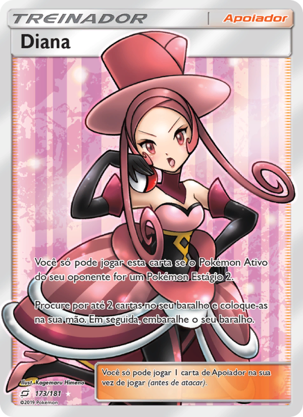 Diana 173 — União de Aliados (Portuguese Pokémon TCG card)