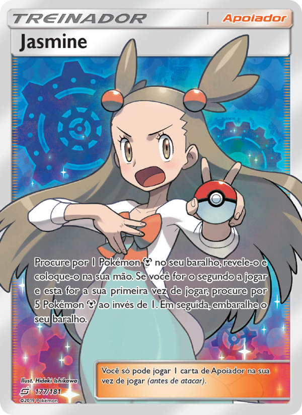 Jasmine 177 — União de Aliados (Portuguese Pokémon TCG card)