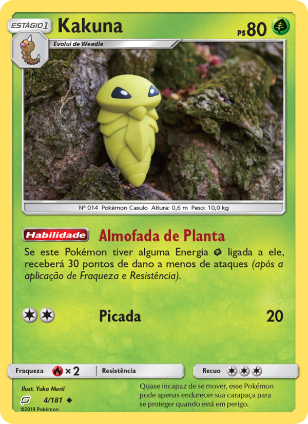 Kakuna 4 — União de Aliados (Portuguese Pokémon TCG card)