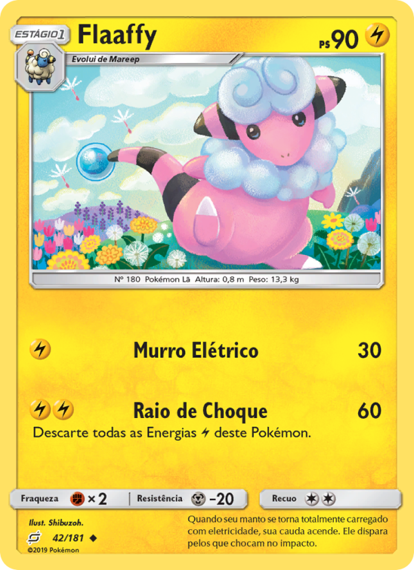 Flaaffy 42 — União de Aliados (Portuguese Pokémon TCG card)