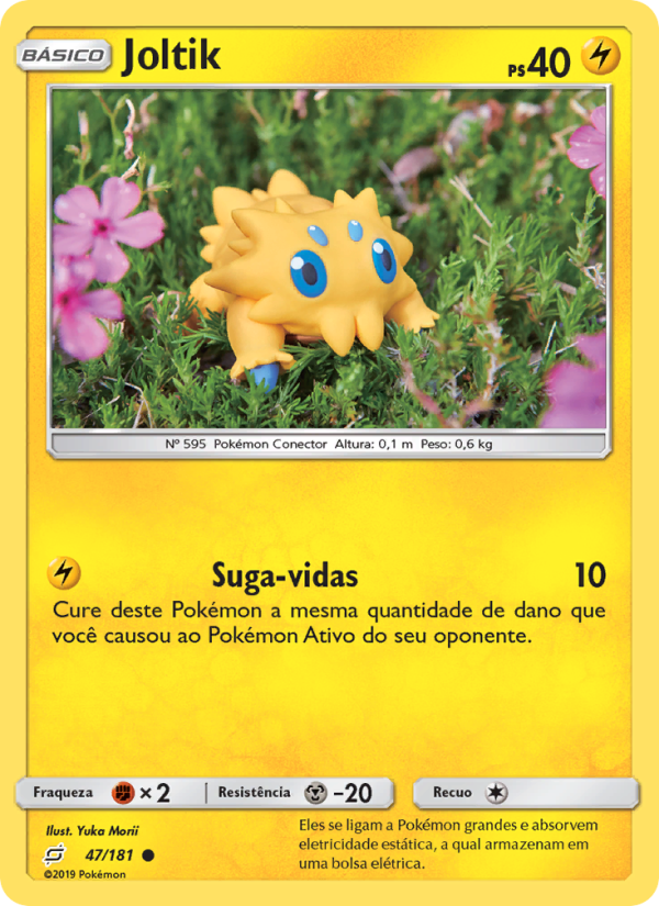 Joltik 47 — União de Aliados (Portuguese Pokémon TCG card)