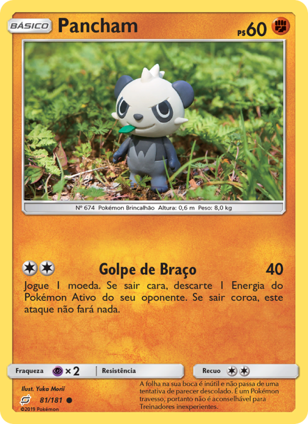 Pancham 81 — União de Aliados (Portuguese Pokémon TCG card)