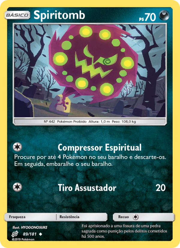Spiritomb 89 — União de Aliados (Portuguese Pokémon TCG card)