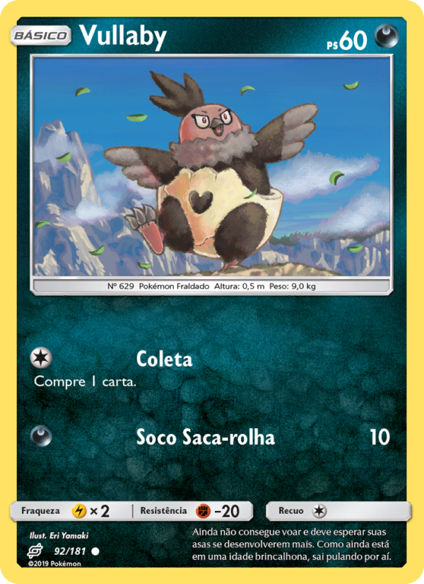 Vullaby 92 — União de Aliados (Portuguese Pokémon TCG card)