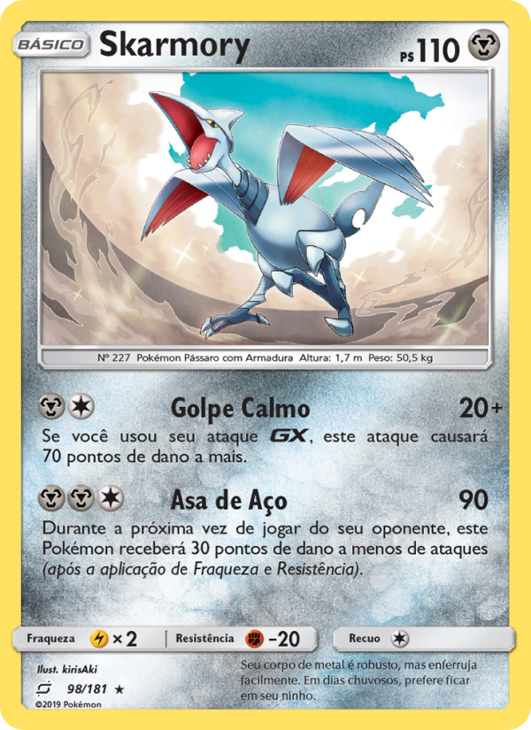 Skarmory 98 — União de Aliados (Portuguese Pokémon TCG card)