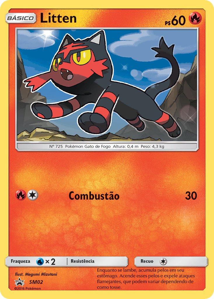 Litten SM02 — Sun & Moon Promos (Portuguese Pokémon TCG card)