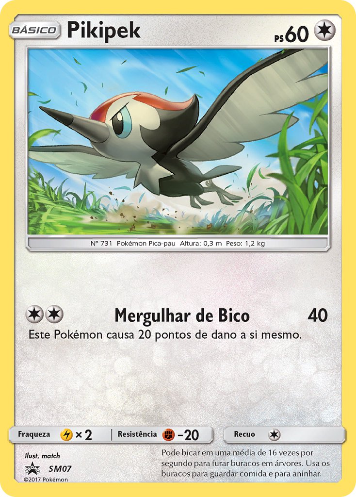 Pikipek SM07 — Sun & Moon Promos (Portuguese Pokémon TCG card)