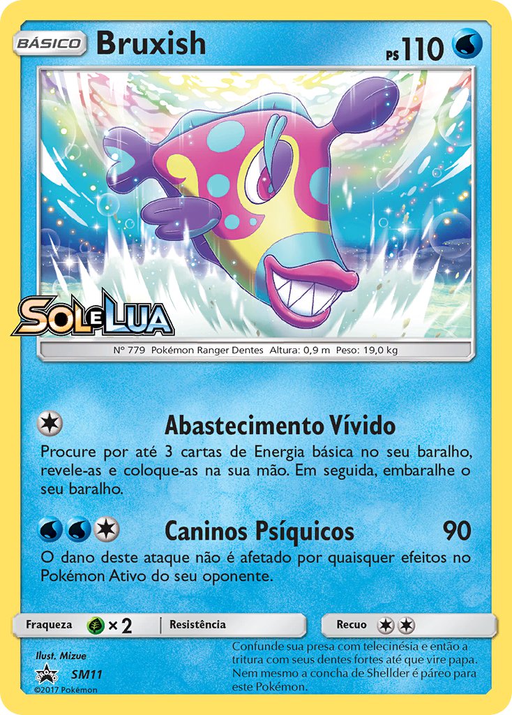 Bruxish SM11 — Sun & Moon Promos (Portuguese Pokémon TCG card)