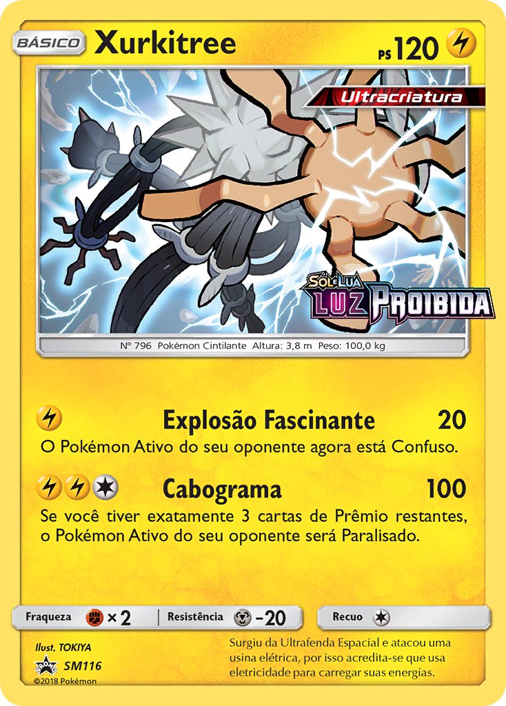 Xurkitree SM116 — Sun & Moon Promos (Portuguese Pokémon TCG card)