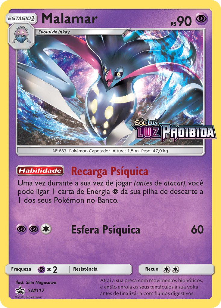 Malamar SM117 — Sun & Moon Promos (Portuguese Pokémon TCG card)