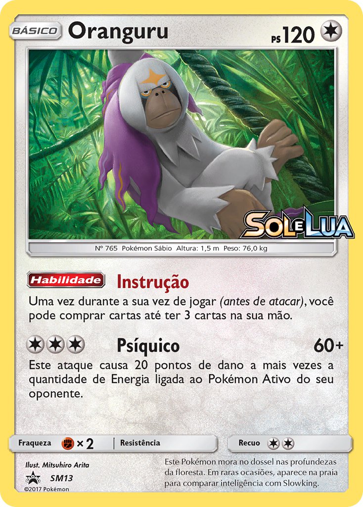 Oranguru SM13 — Sun & Moon Promos (Portuguese Pokémon TCG card)