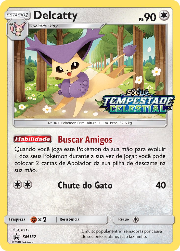 Delcatty SM132 — Sun & Moon Promos (Portuguese Pokémon TCG card)
