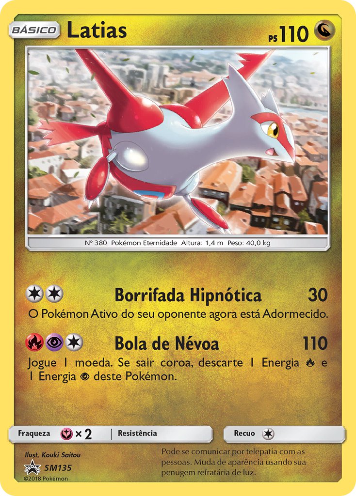 Latias SM135 — Sun & Moon Promos (Portuguese Pokémon TCG card)