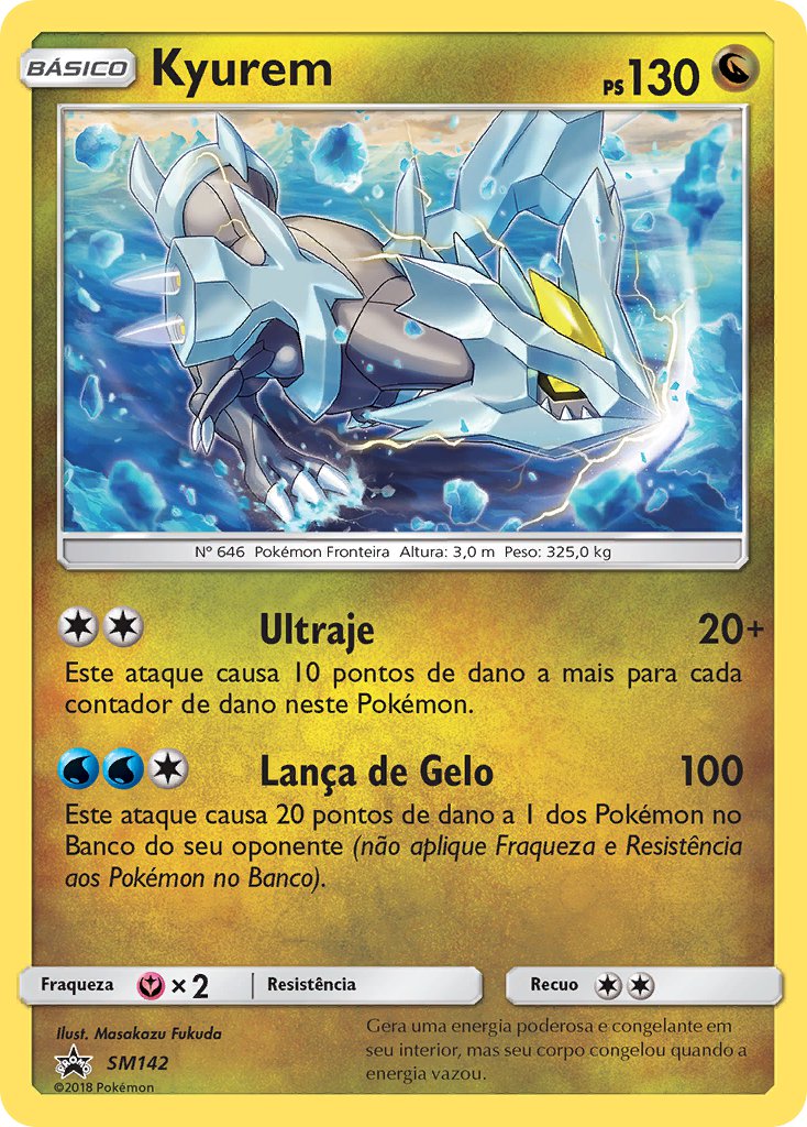 Kyurem SM142 — Sun & Moon Promos (Portuguese Pokémon TCG card)