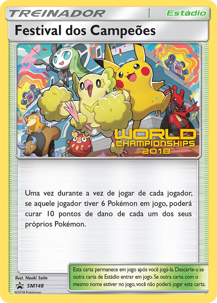 Festival dos Campeões SM148 — Sun & Moon Promos (Portuguese Pokémon TCG card)