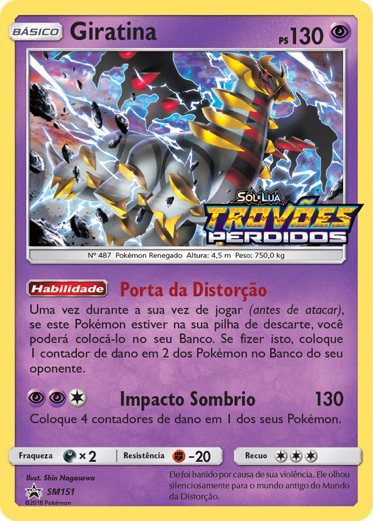Giratina SM151 — Sun & Moon Promos (Portuguese Pokémon TCG card)