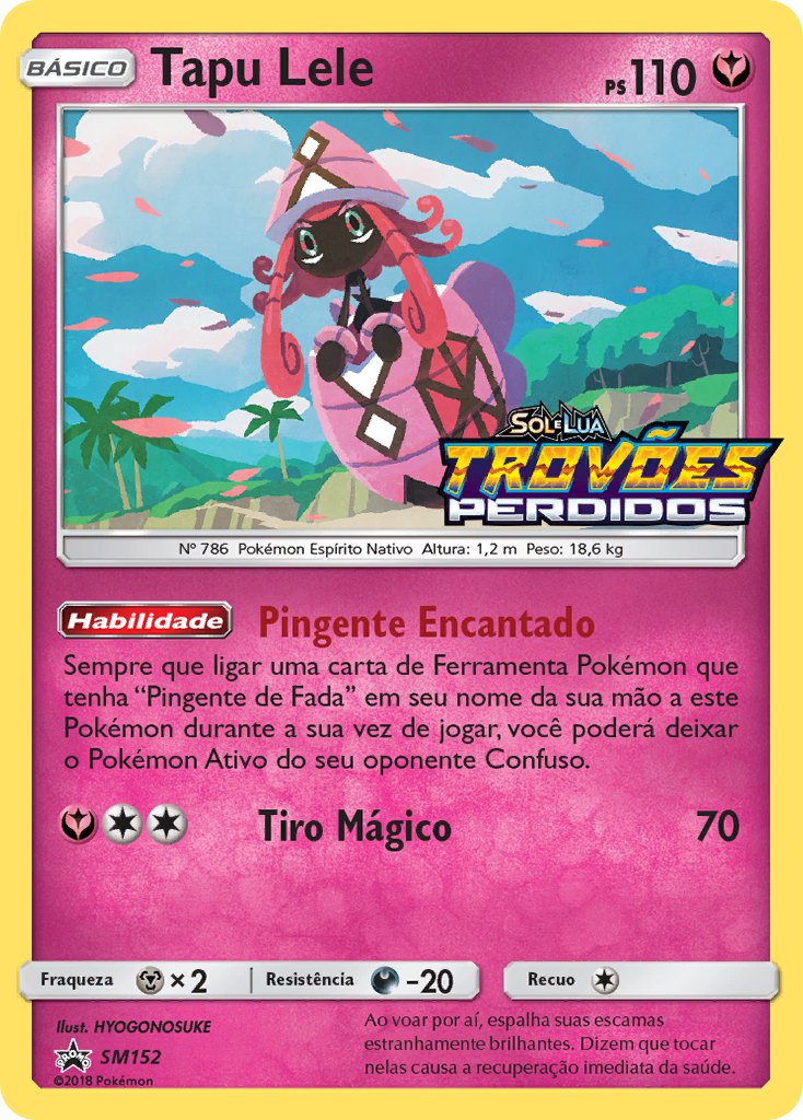 Tapu Lele SM152 — Sun & Moon Promos (Portuguese Pokémon TCG card)