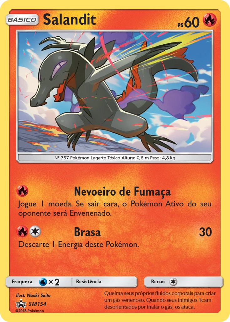 Salandit SM154 — Sun & Moon Promos (Portuguese Pokémon TCG card)