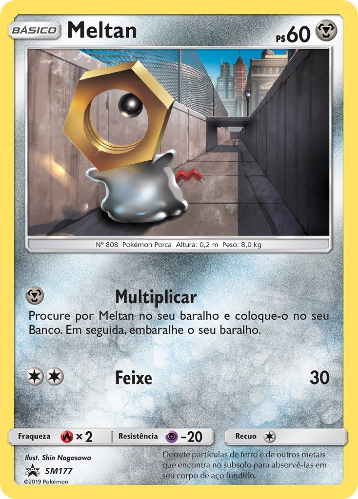 Meltan SM177 — Sun & Moon Promos (Portuguese Pokémon TCG card)
