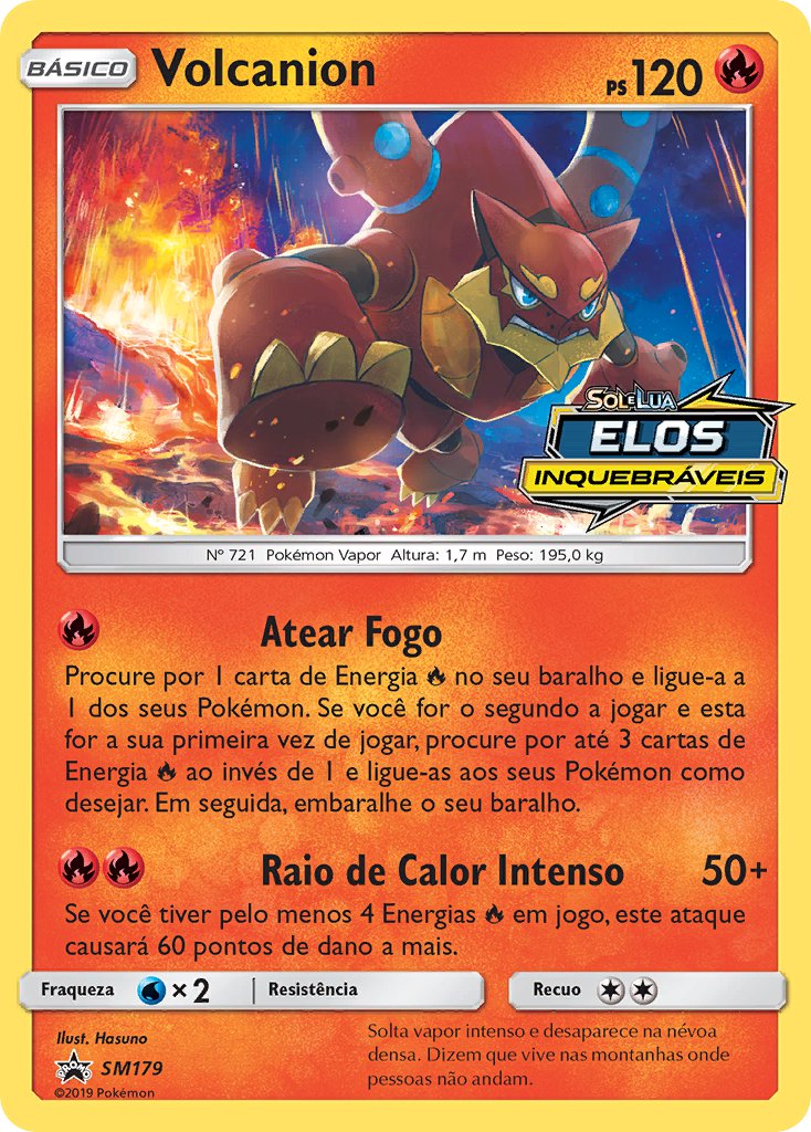 Volcanion SM179 — Sun & Moon Promos (Portuguese Pokémon TCG card)