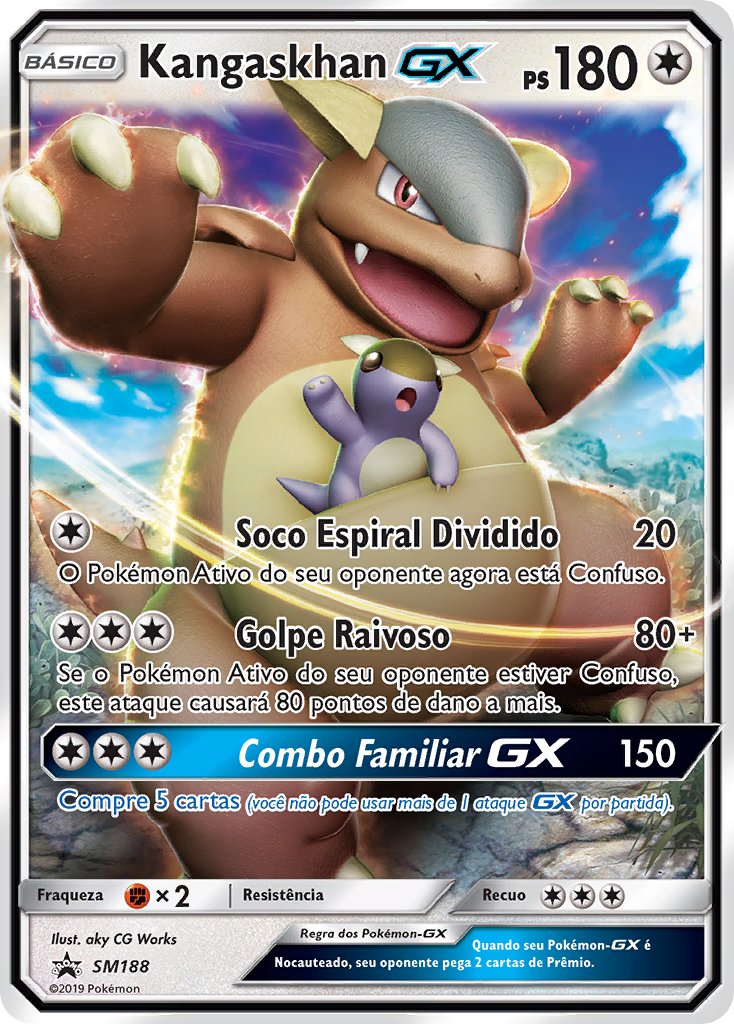 Kangaskhan GX SM188 — Sun & Moon Promos (Portuguese Pokémon TCG card)