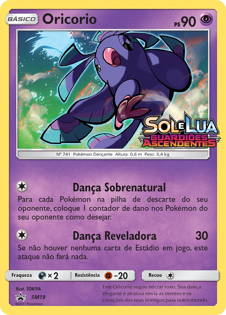 Oricorio SM19 — Sun & Moon Promos (Portuguese Pokémon TCG card)