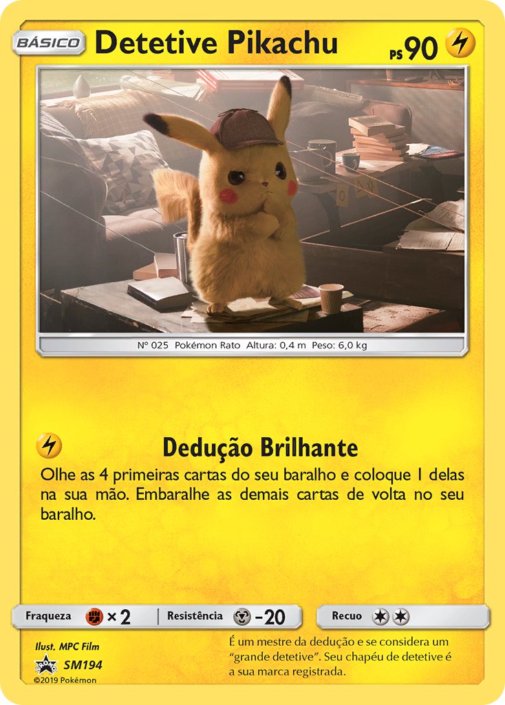 Detective Pikachu SM194 — Sun & Moon Promos (Portuguese Pokémon TCG card)
