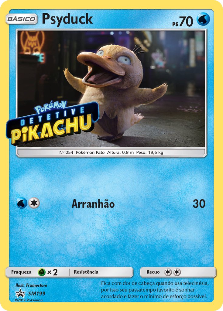 Psyduck SM199 — Sun & Moon Promos (Portuguese Pokémon TCG card)