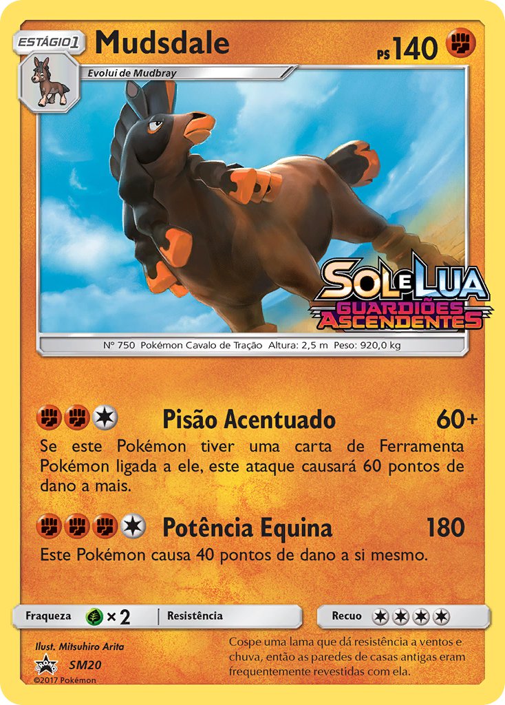 Mudsdale SM20 — Sun & Moon Promos (Portuguese Pokémon TCG card)