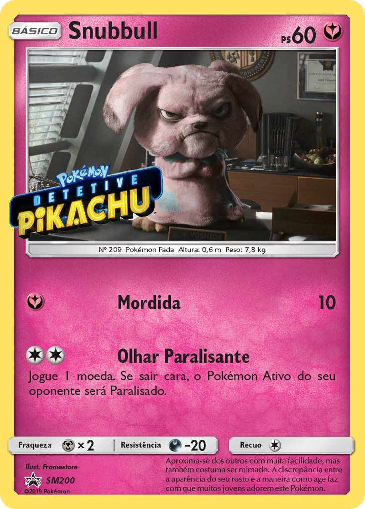 Snubbull SM200 — Sun & Moon Promos (Portuguese Pokémon TCG card)