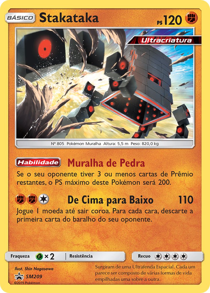 Stakataka SM209 — Sun & Moon Promos (Portuguese Pokémon TCG card)