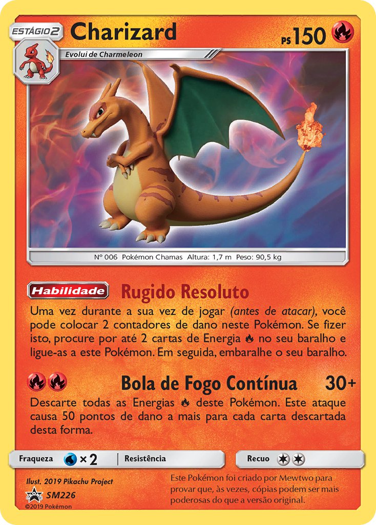 Charizard SM226 — Sun & Moon Promos (Portuguese Pokémon TCG card)