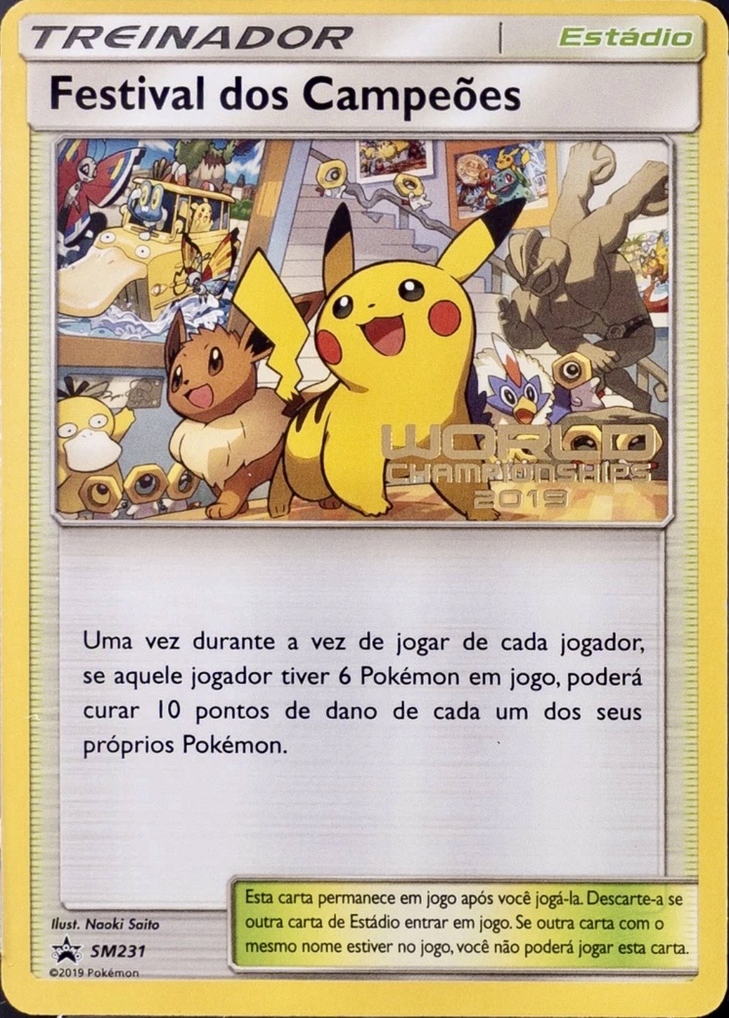 Festival dos Campeões SM231 — Sun & Moon Promos (Portuguese Pokémon TCG card)