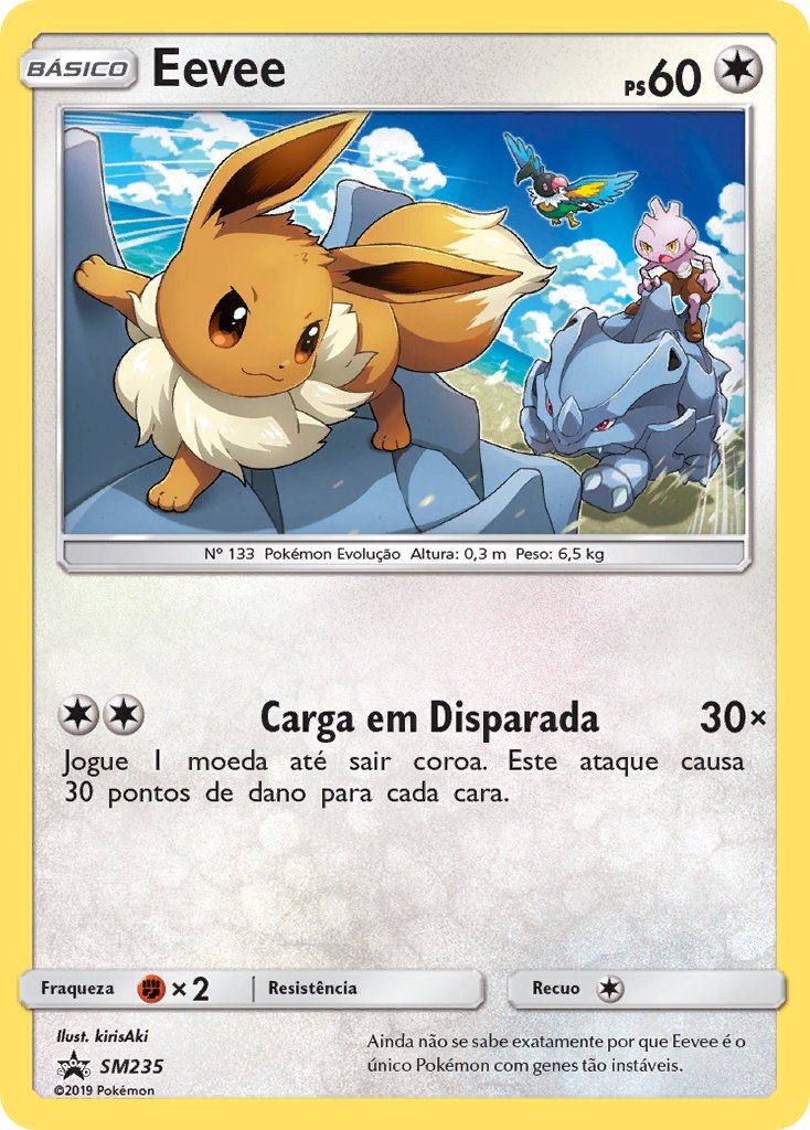 Eevee SM235 — Sun & Moon Promos (Portuguese Pokémon TCG card)