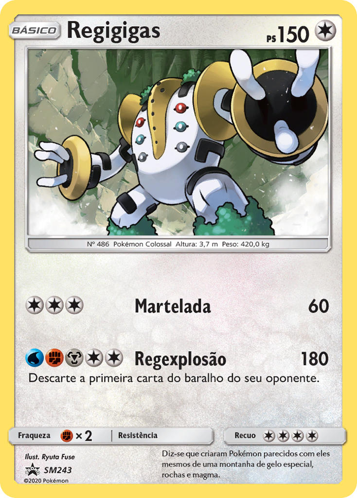Regigigas SM243 — Sun & Moon Promos (Portuguese Pokémon TCG card)