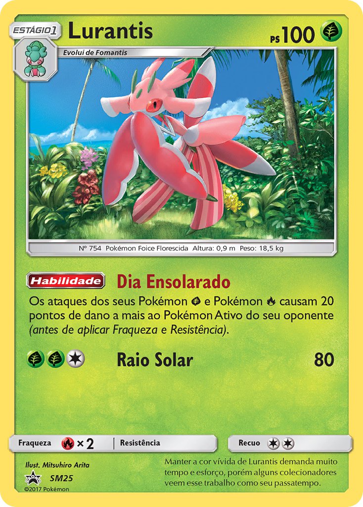 Lurantis SM25 — Sun & Moon Promos (Portuguese Pokémon TCG card)