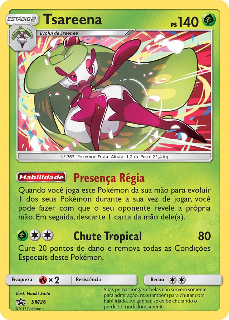 Tsareena SM26 — Sun & Moon Promos (Portuguese Pokémon TCG card)