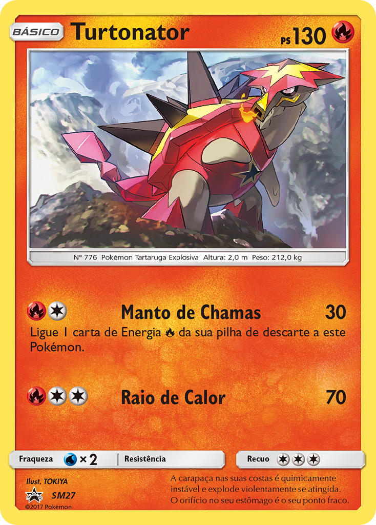 Turtonator SM27 — Sun & Moon Promos (Portuguese Pokémon TCG card)