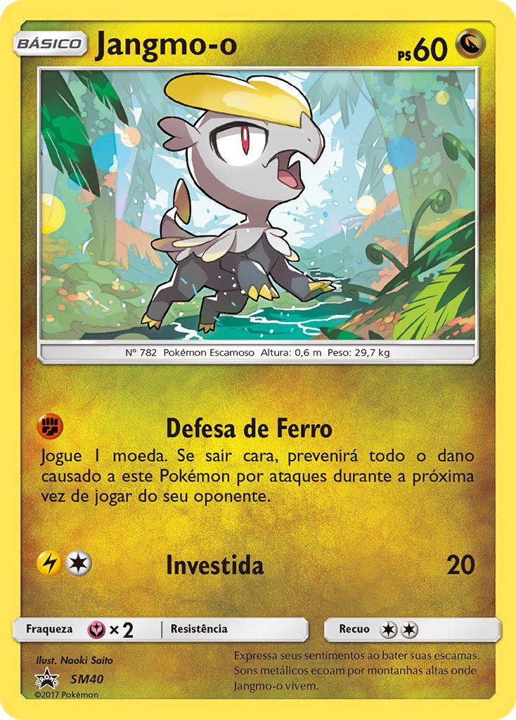 Jangmo-o SM40 — Sun & Moon Promos (Portuguese Pokémon TCG card)