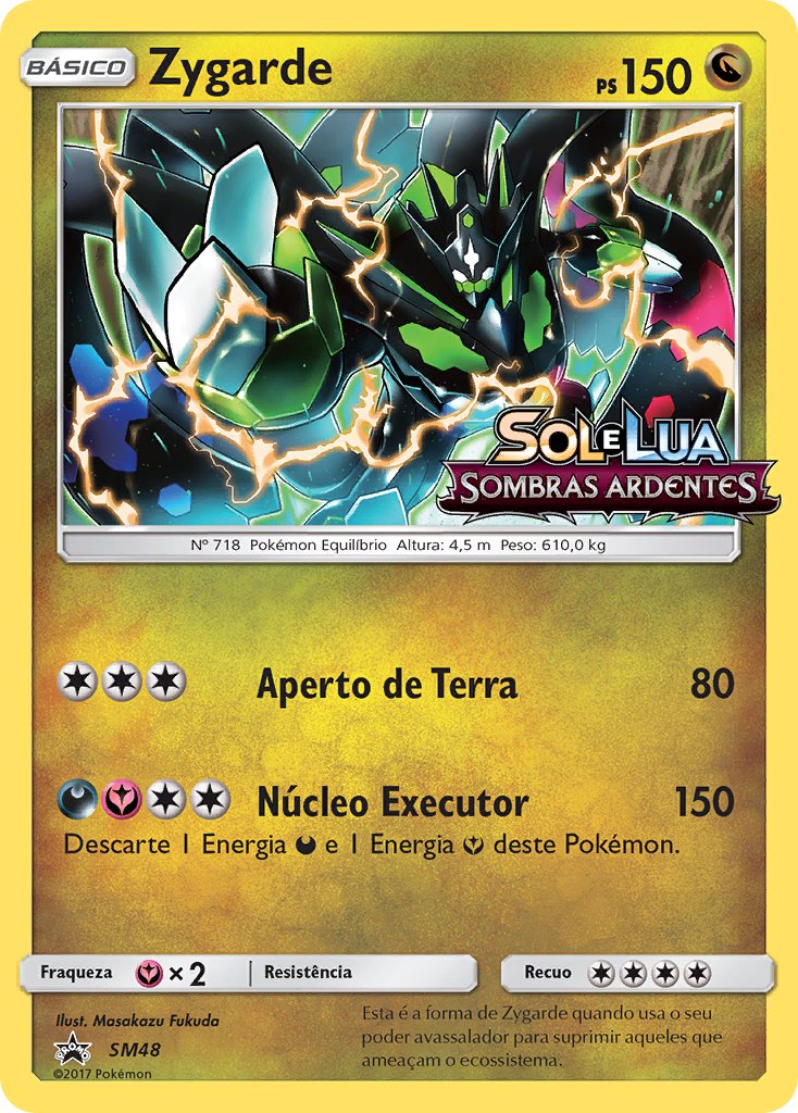 Zygarde SM48 — Sun & Moon Promos (Portuguese Pokémon TCG card)