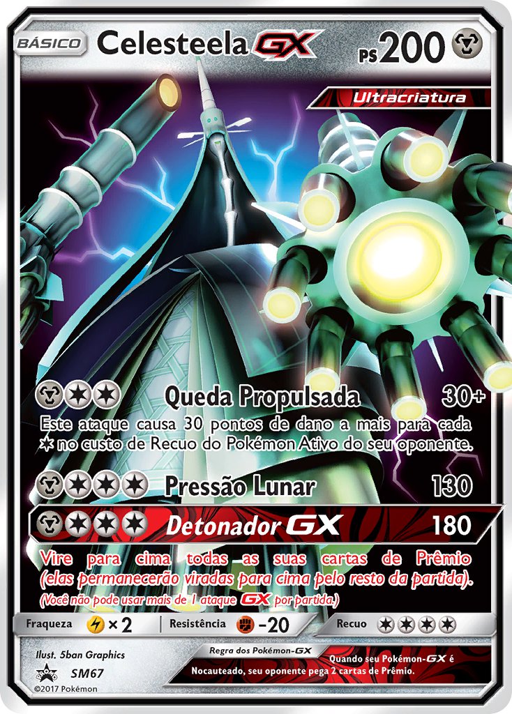 Celesteela GX SM67 — Sun & Moon Promos (Portuguese Pokémon TCG card)
