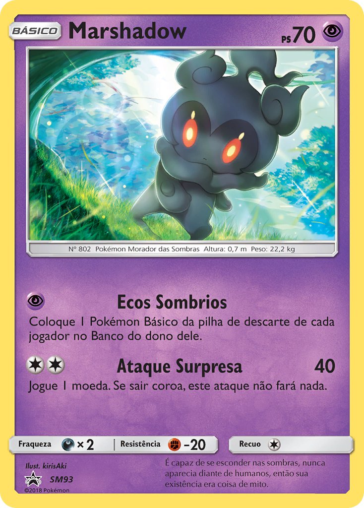 Marshadow SM93 — Sun & Moon Promos (Portuguese Pokémon TCG card)