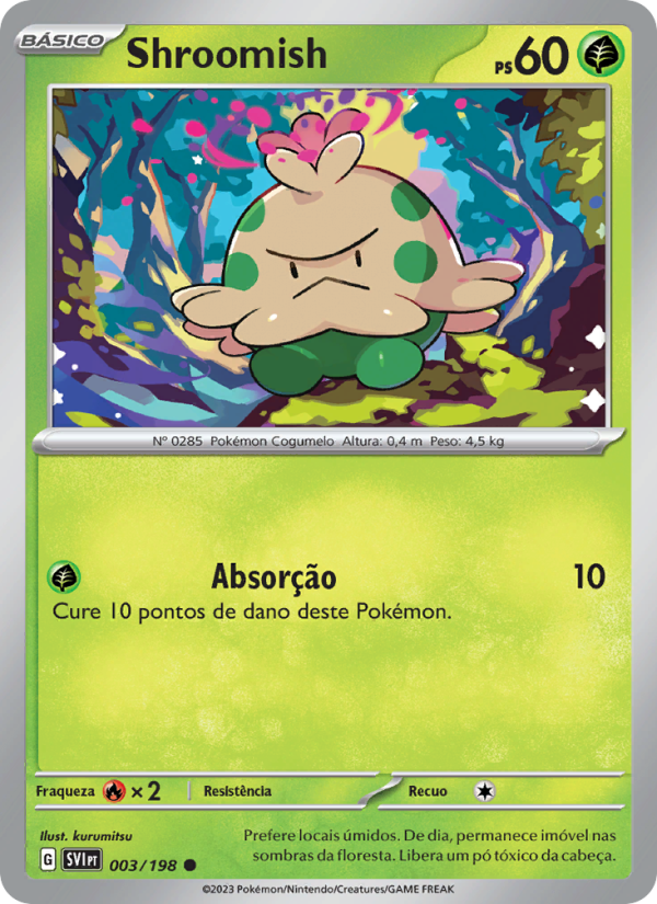 Shroomish 003 — Escarlate e Violeta (Portuguese Pokémon TCG card)